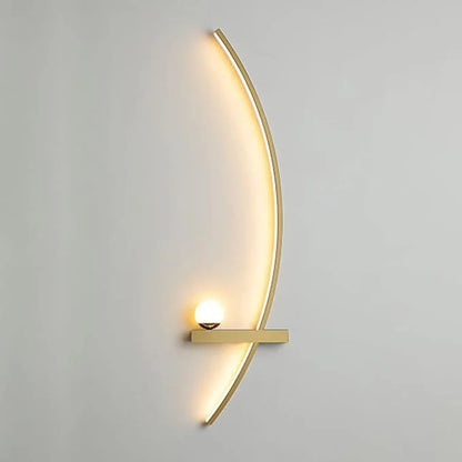 Forseti Minimalist Arc Linear LED Wall Light