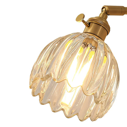 Freya Lotus glass wall light