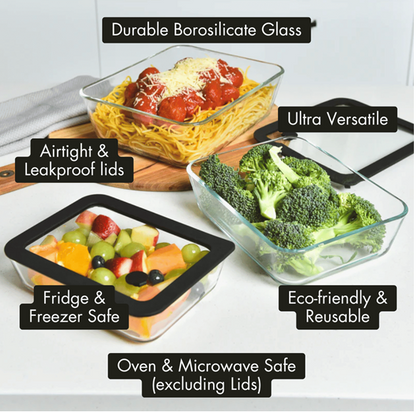 Meal Prep Glass Food Container   -   10 set