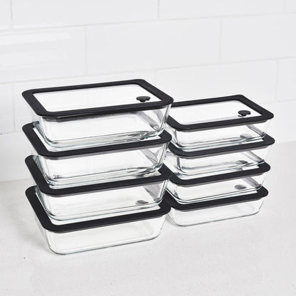 Meal Prep Glass Food Container - 8 Set