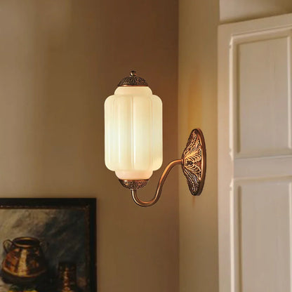 Isabella Milk Glass Eloise Wall Sconce