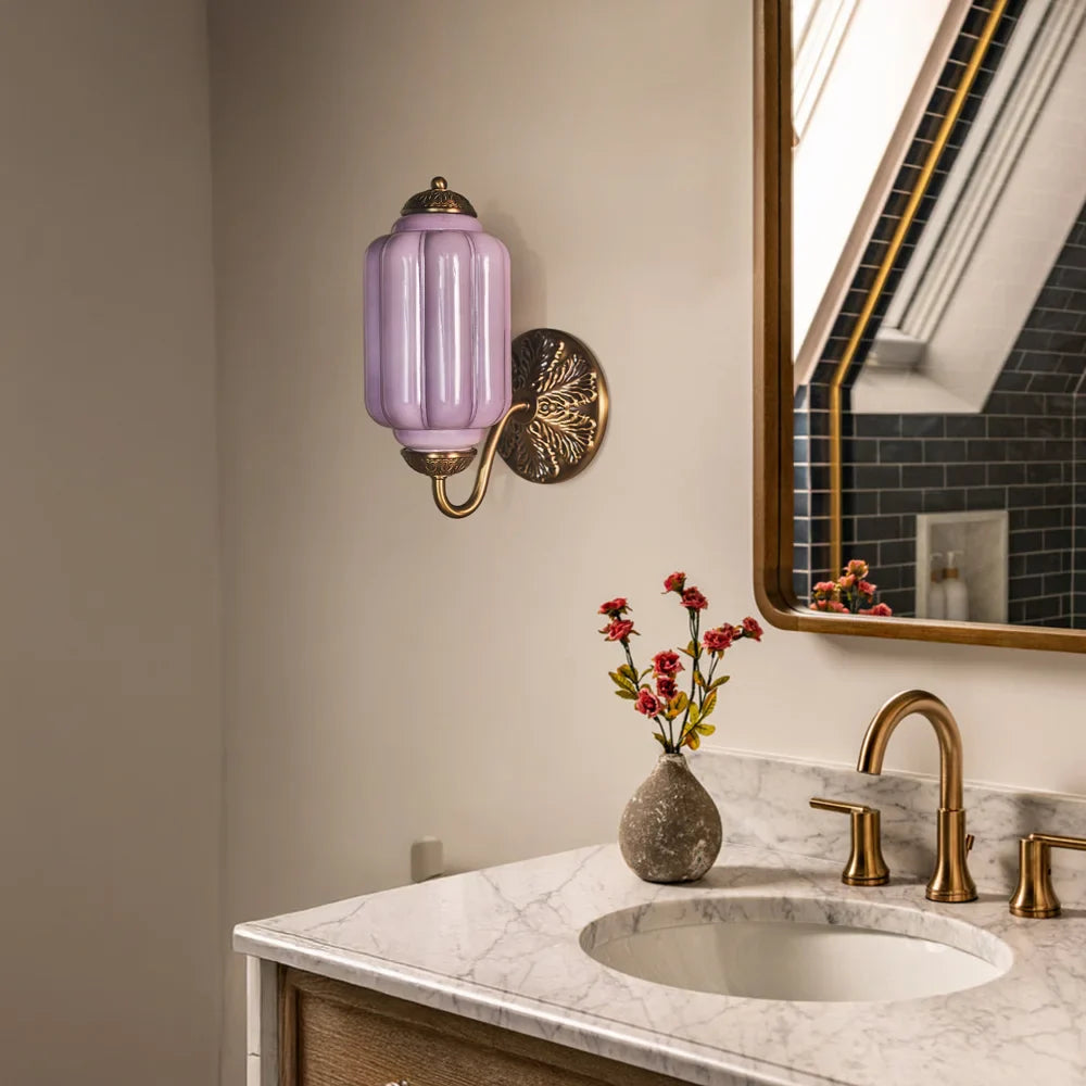 Isabella Milk Glass Eloise Wall Sconce
