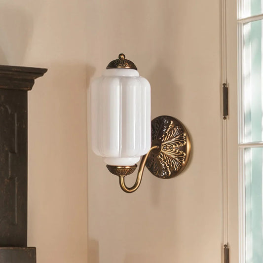 Isabella Milk Glass Eloise Wall Sconce