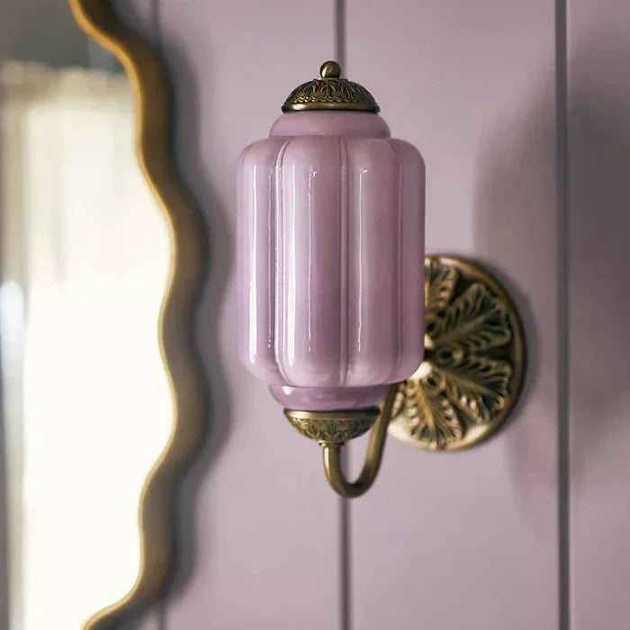 Isabella Milk Glass Eloise Wall Sconce