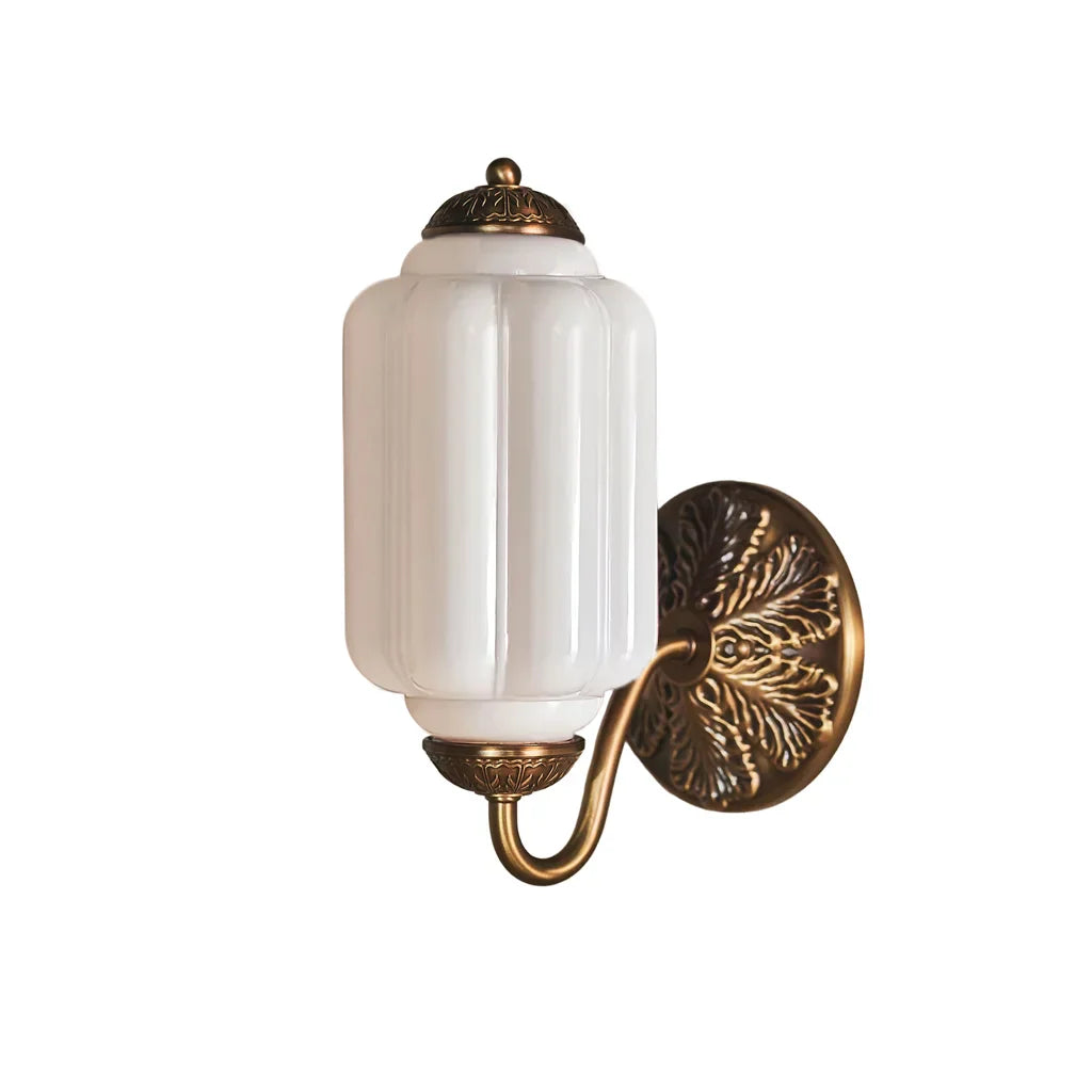 Isabella Milk Glass Eloise Wall Sconce