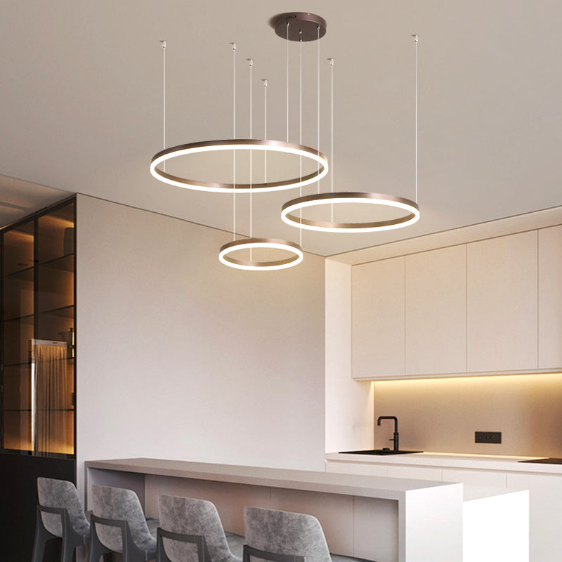Karlo Tir-Circle Acrylic Metal Pendant Light