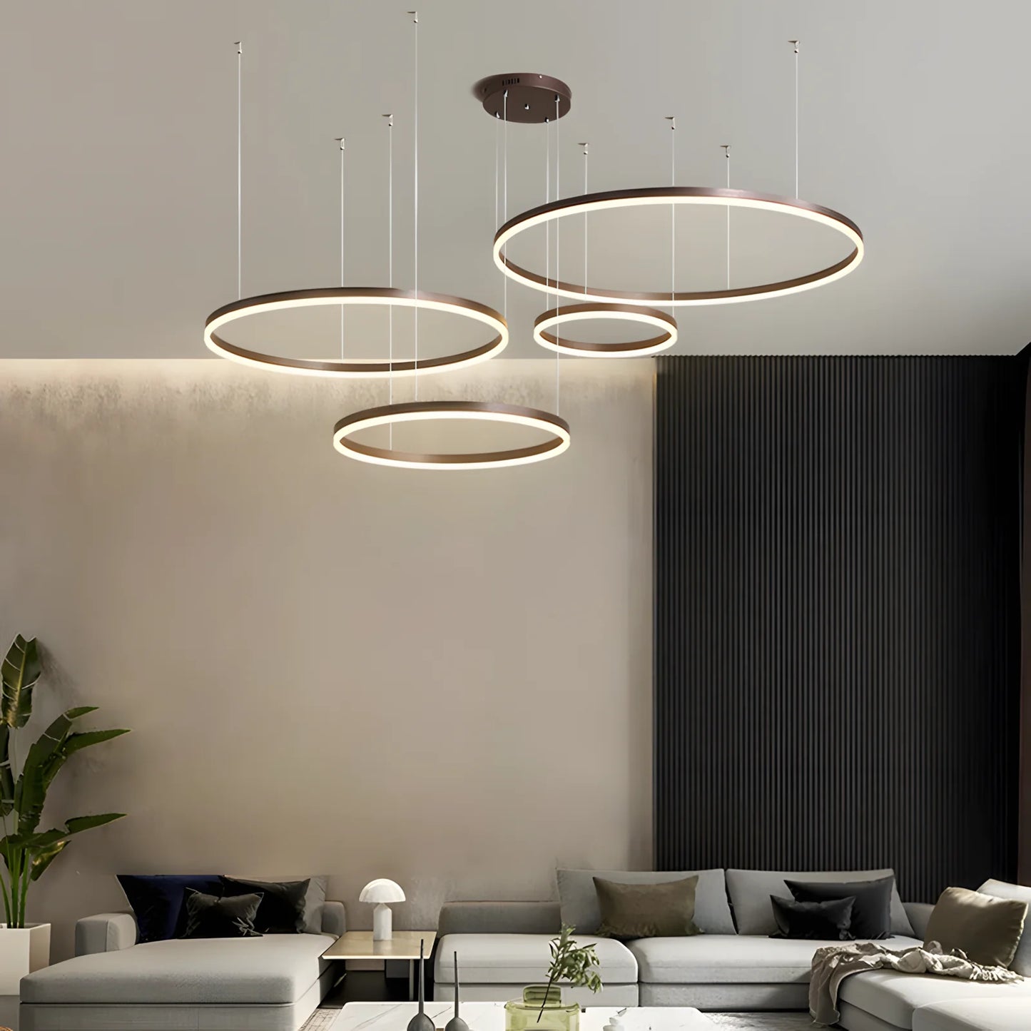 Karlo Tir-Circle Acrylic Metal Pendant Light