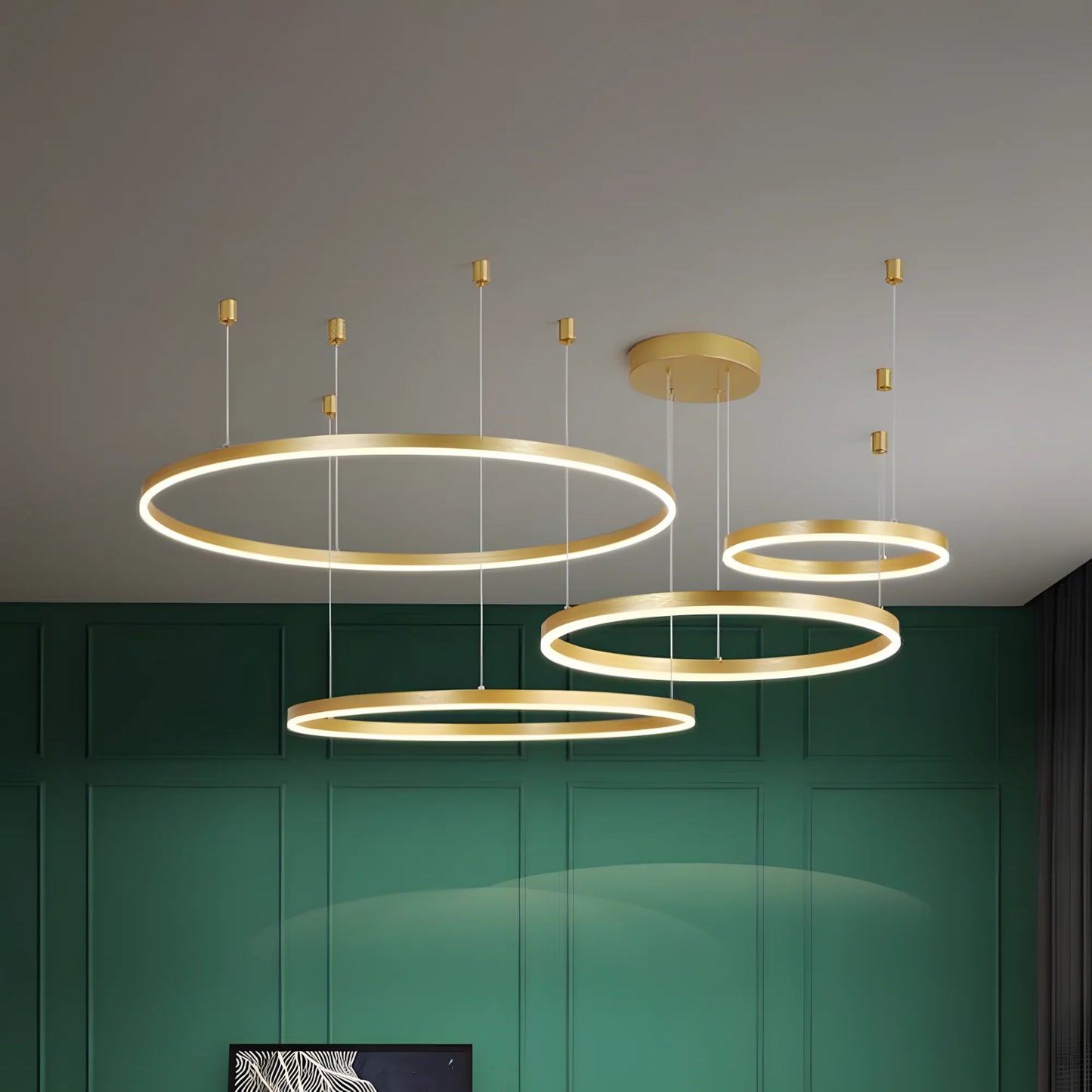 Karlo Tir-Circle Acrylic Metal Pendant Light