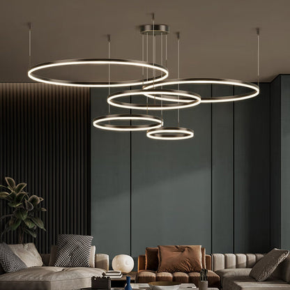 Karlo Tir-Circle Acrylic Metal Pendant Light