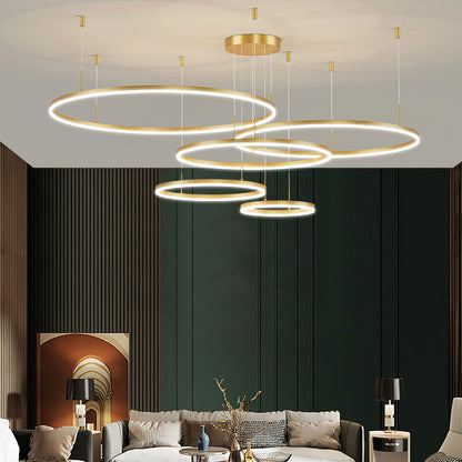Karlo Tir-Circle Acrylic Metal Pendant Light