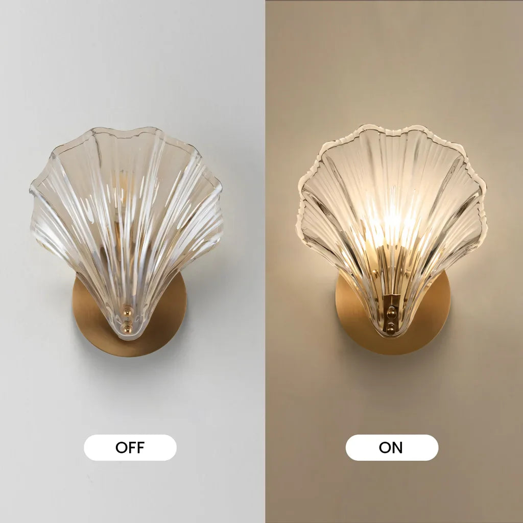 Luis shell wall light