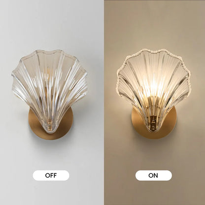 Luis shell wall light