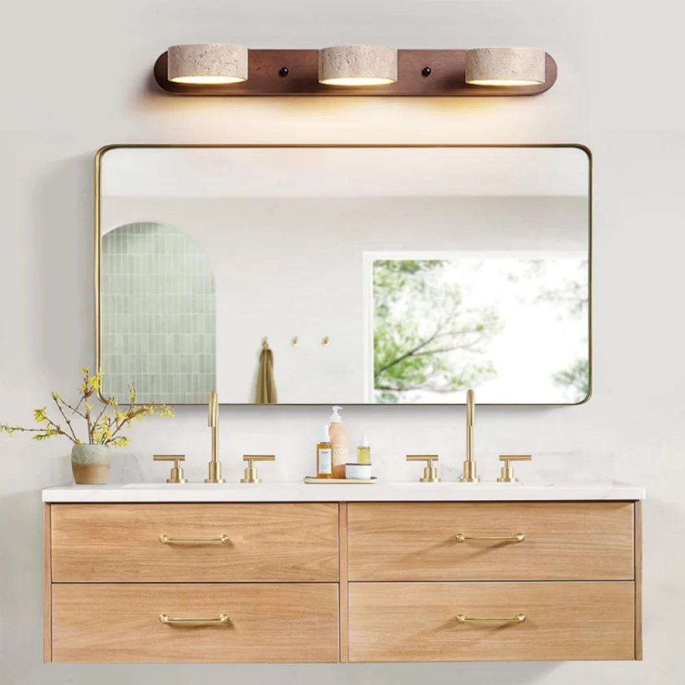 Lysvalen Japandi Rotable Travertine Wall Light