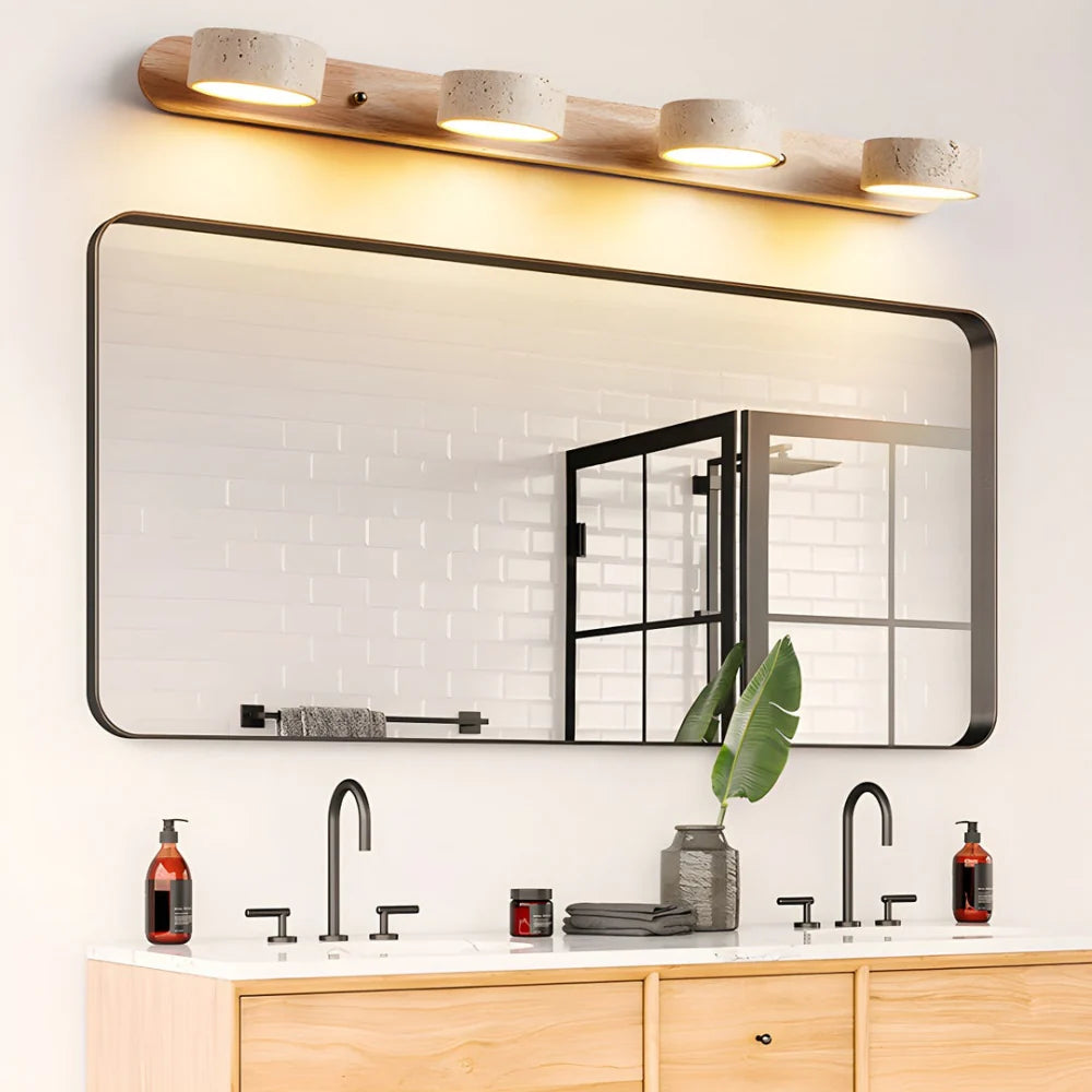 Lysvalen Japandi Rotable Travertine Wall Light