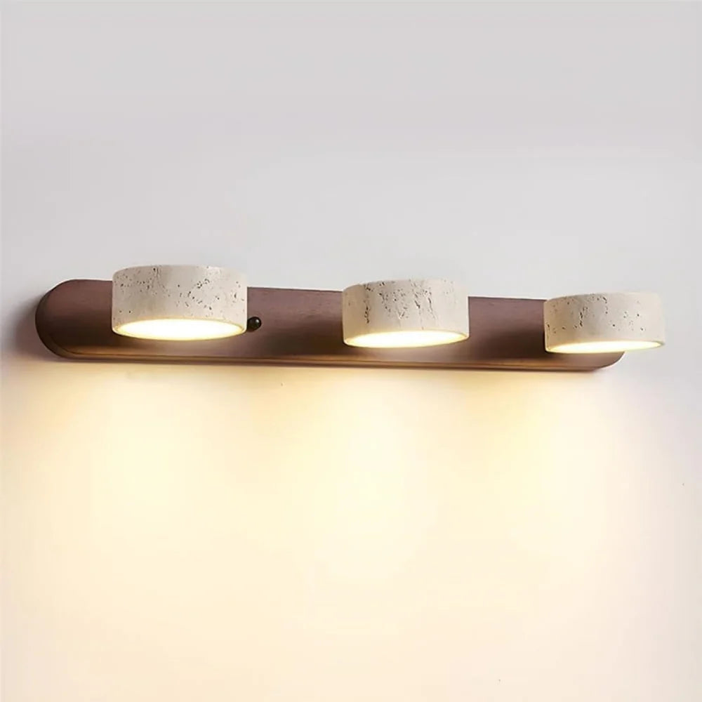 Lysvalen Japandi Rotable Travertine Wall Light