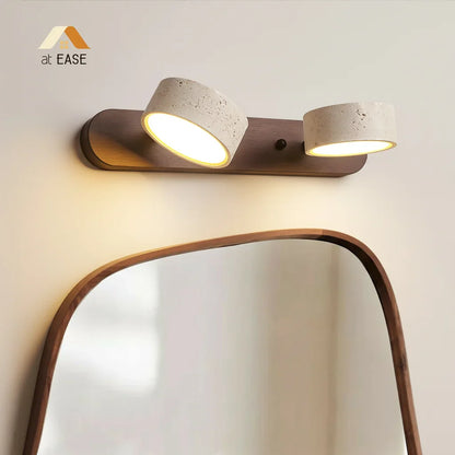 Lysvalen Japandi Rotable Travertine Wall Light