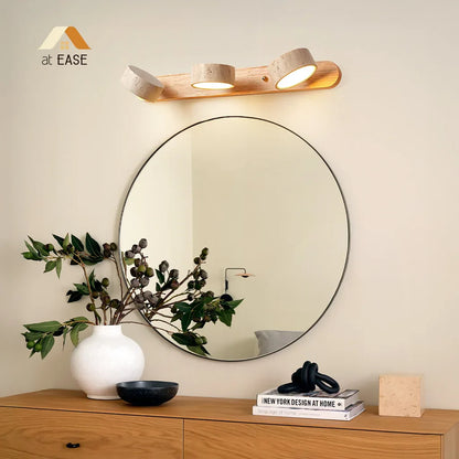 Lysvalen Japandi Rotable Travertine Wall Light