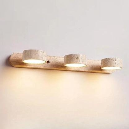 Lysvalen Japandi Rotable Travertine Wall Light