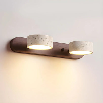 Lysvalen Japandi Rotable Travertine Wall Light
