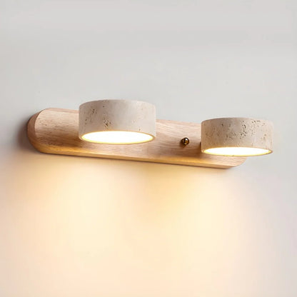 Lysvalen Japandi Rotable Travertine Wall Light