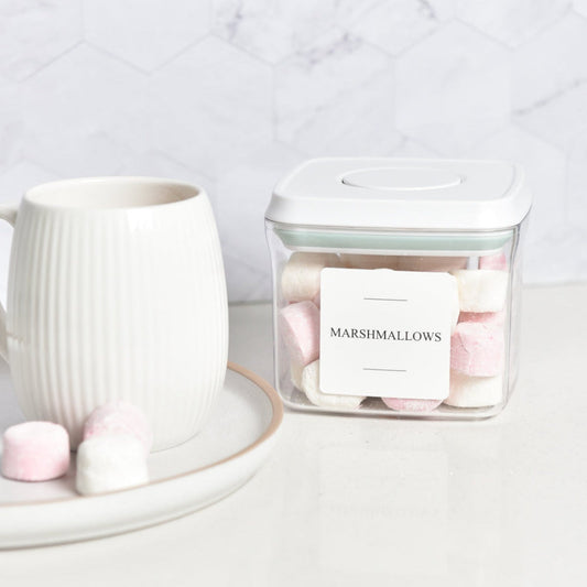Push Top Pantry Container 850ml - White Lid