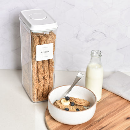 Push Top Pantry Container 3.2L - White Lid