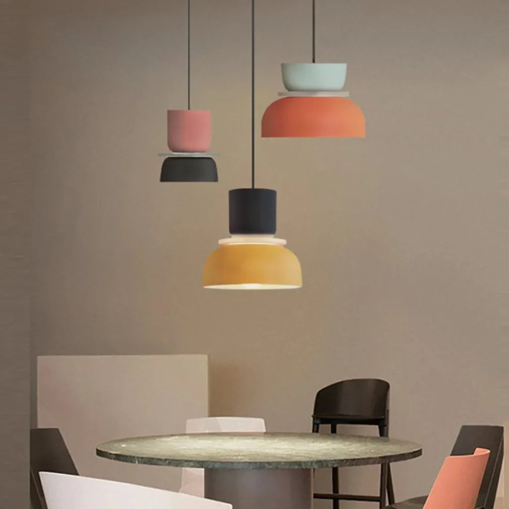 Lucie Color Block Nordic Pendant Light