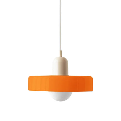 Finan Morandi Glass Disc Orb Pendant Lamp