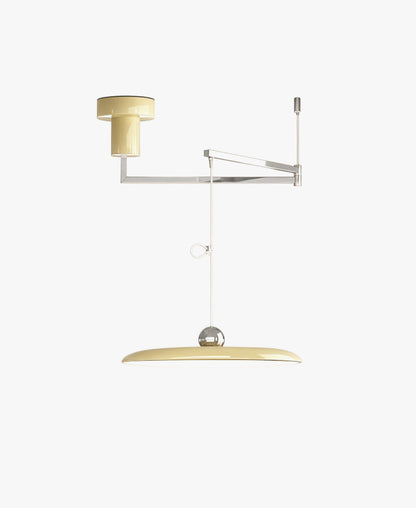 Orion Adjustable Swing Arm Acrylic Disc Pendant Light