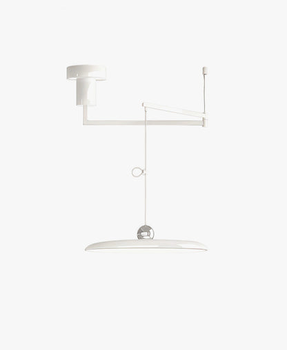 Orion Adjustable Swing Arm Acrylic Disc Pendant Light