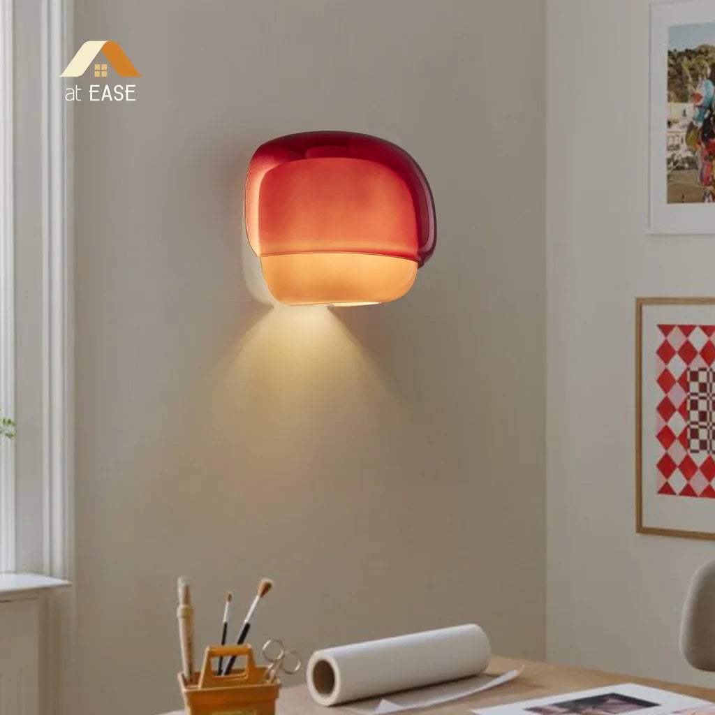 Orvenis Macaron Coloured Glass Wall Light
