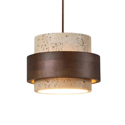Orvina Japandi Travertine Pendant Lamp