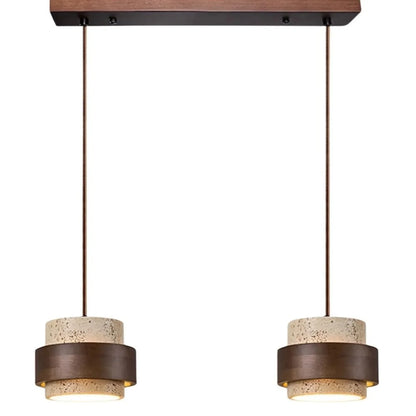 Orvina Japandi Travertine Pendant Lamp