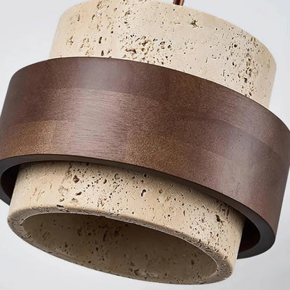 Orvina Japandi Travertine Pendant Lamp