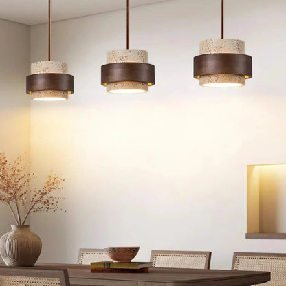 Orvina Japandi Travertine Pendant Lamp