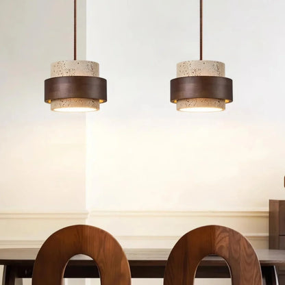 Orvina Japandi Travertine Pendant Lamp