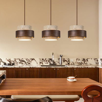 Orvina Japandi Travertine Pendant Lamp