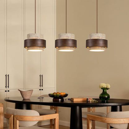 Orvina Japandi Travertine Pendant Lamp