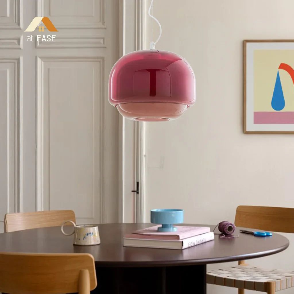 Pericles Spherical Colorful Glass Pendant Light