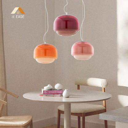 Pericles Spherical Colorful Glass Pendant Light