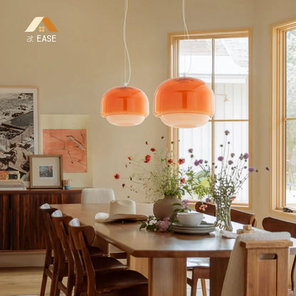Pericles Spherical Colorful Glass Pendant Light