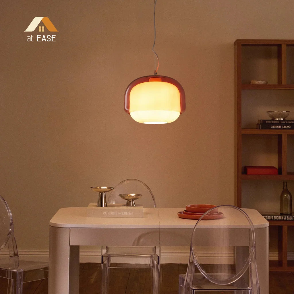 Pericles Spherical Colorful Glass Pendant Light