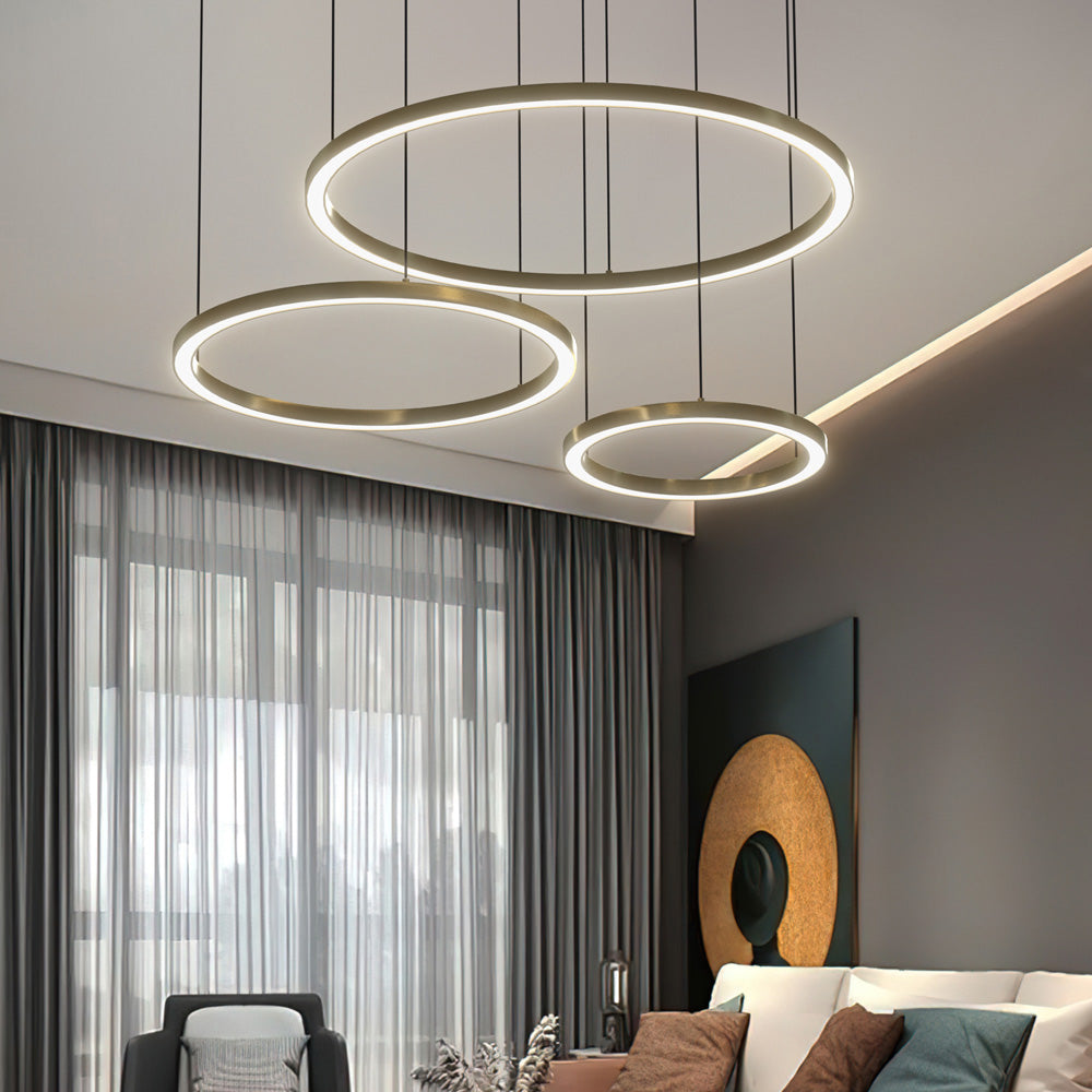 Karlo Tir-Circle Acrylic Metal Pendant Light