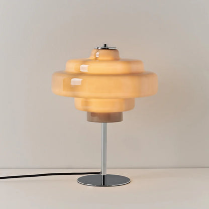 Serenyra Macaron Orange Glass Table Lamp