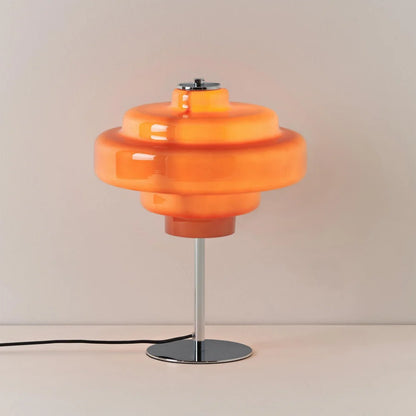 Serenyra Macaron Orange Glass Table Lamp