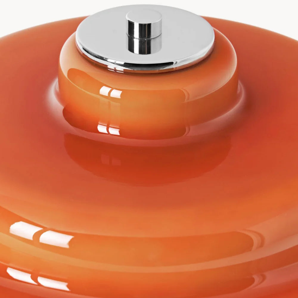 Serenyra Macaron Orange Glass Table Lamp