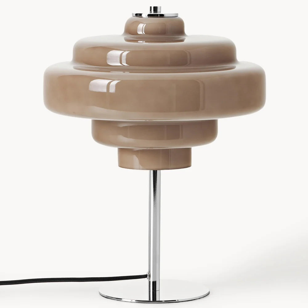 Serenyra Macaron Orange Glass Table Lamp