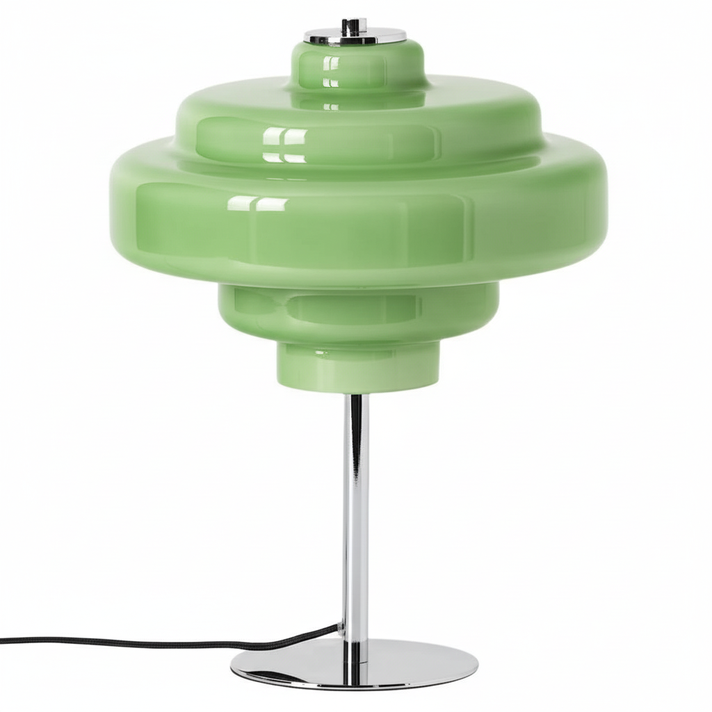 Serenyra Macaron Orange Glass Table Lamp
