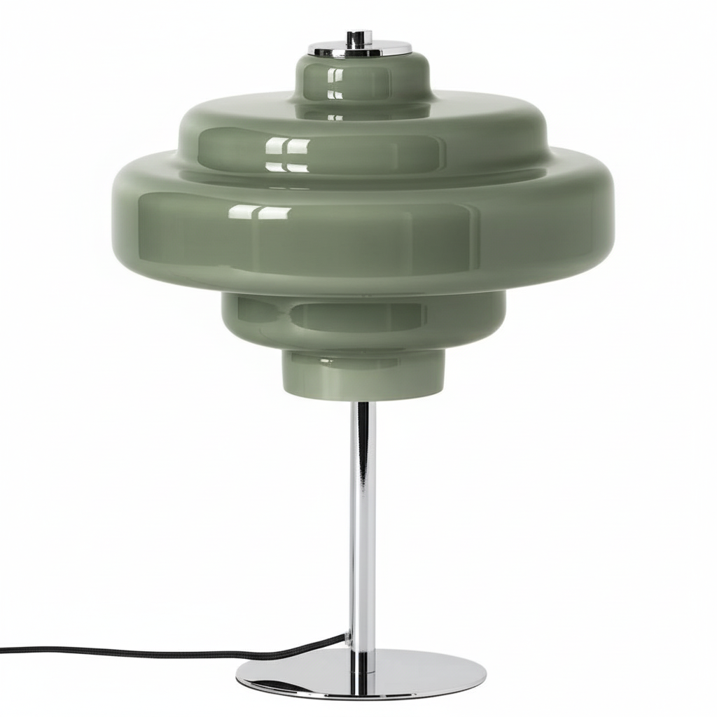 Serenyra Macaron Orange Glass Table Lamp