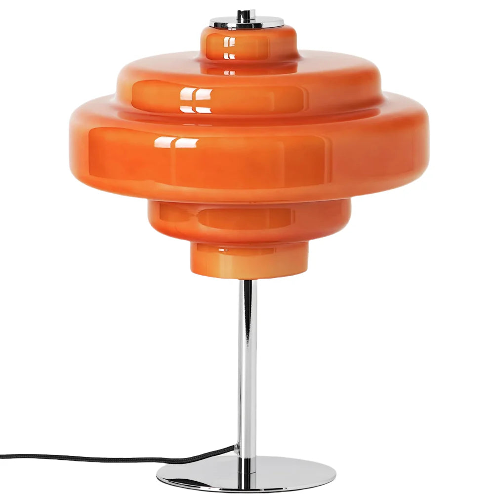 Serenyra Macaron Orange Glass Table Lamp